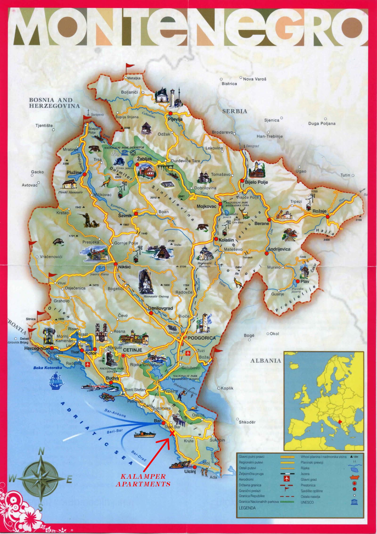 Crne gore mape Crna Gora